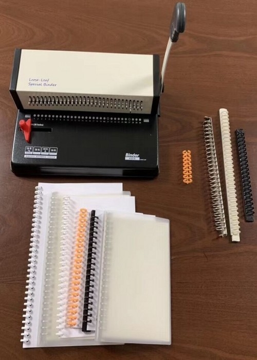 B5 Wire Comb Binding Systems Loose Leaf Hole Punching Binding Machine