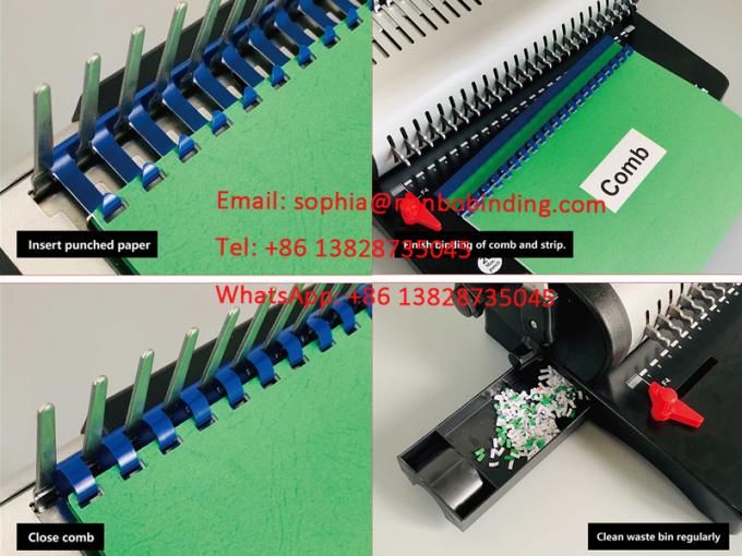500 Sheets A4 Paper Comb Binding Machine For Document