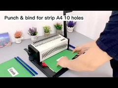 Plastic Electric Comb Binding Machine Economical For Office