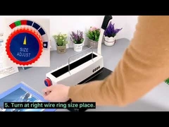 Twin Loop Wire Comb Binding Machine Heavy Duty For A4 Paper