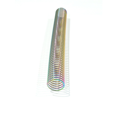 Rainbow Single Loop Electroplated Metal Spiral Coils For Bookbinding