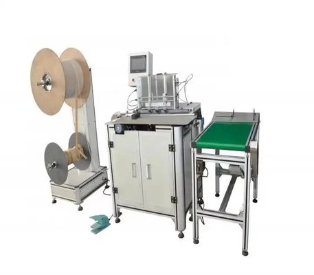 Semi-Automatic Double Loop Wire Spool Roll Notebook Calendar Binding Closing Machine PLC Control For Calender