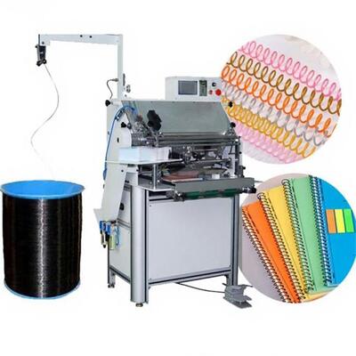 Semi Automatic Student Notebook Metal Loop Wire Book Binder Machine Single Spiral Coil Calendar Wire Binder Binding Machine