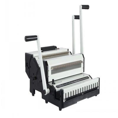 Double Loop Wire And Plastic Spiral Coil Punching Binding Machine