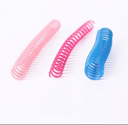 36 Loops PVC PET Plastic Spiral Binding Wire 5/16''