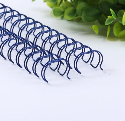 Book Binding 1/2'' Metal Spiral Wire , 23 Loops Double Wire Ring