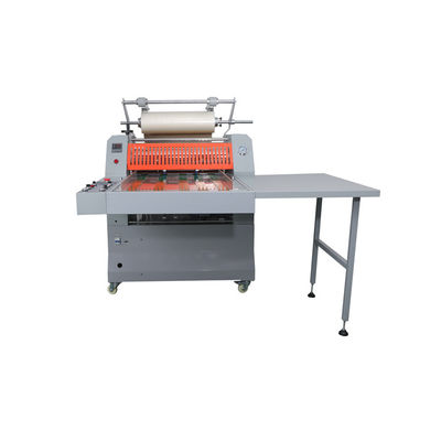 Steel Roller Dia200mm Book Lamination Machine , 160C Paper Roll Lamination Machine