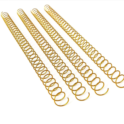 Golden 50.8mm 4:1 Metal Coil Binding Spiral NanBo Nylon Coated