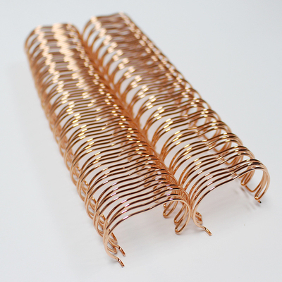 34 Loops 5/16'' Rose Gold Spiral Binding Wire Metal Notebook Spiral Binding