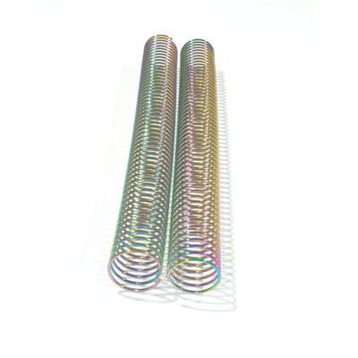 Electroplating Rainbow Color Metal Spiral Coil Binding Single For Books