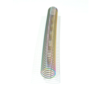 Electroplating Rainbow Color Metal Spiral Coil Binding Single For Books