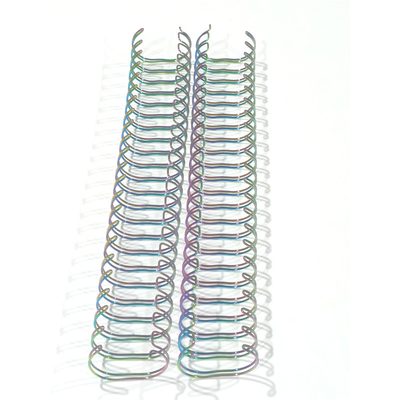 Rainbow Double Metal Spiral Binding Wire With Electroplating