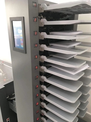 10 12 Stations Automatic Paper Sheet Gathering Machine A3 A4 Paper Sheet Collator Machine Digital Paper Sorting Machine