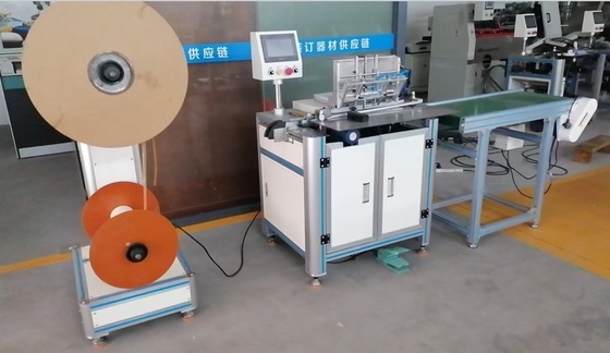 520mm Double Ring Coil Spool Roll Cutting Binding Binder Closing Machine With Hanger Hooks