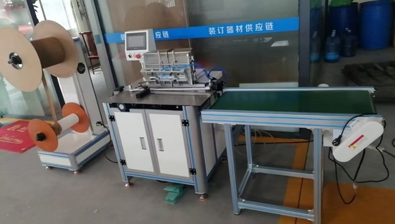 520mm Double Ring Coil Spool Roll Cutting Binding Binder Closing Machine With Hanger Hooks