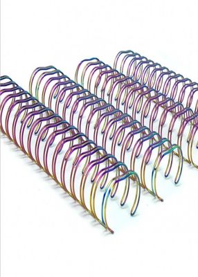 Electroplated Metal Double Wire Loop For Binding Notebook