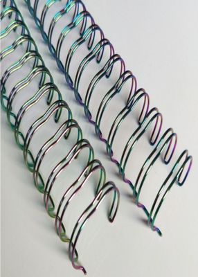 Electroplated Metal Double Wire Loop For Binding Notebook