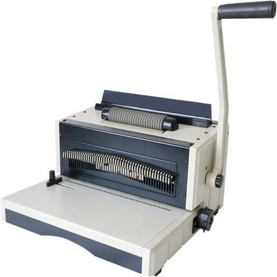 NanBo Twin Loop Wire Binding Machine , 4x4 Hole Comb Wire Binding Machine