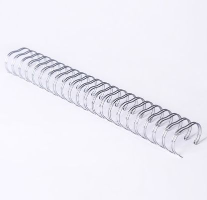 Silver 1/4 Inch Double Loop Binding Wire Materials Document Use