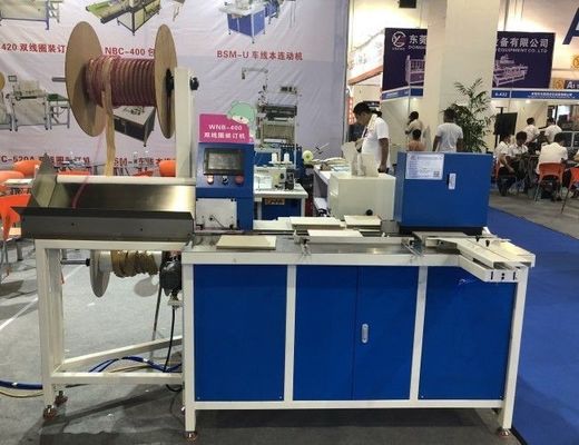 WNB-420 Factory Price Spiral Notebook Binding Machine/ Automatic Double Loop Wire Binding Machine for Magazine Calendar with Low Price No Need Size Mould