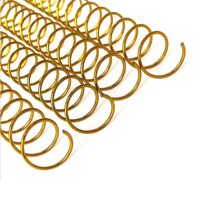 Custom Size Gold Metal Coil Binding For Desk Planners 48loops NanBo