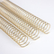 Golden 50.8mm 4:1 Metal Coil Binding Spiral NanBo Nylon Coated