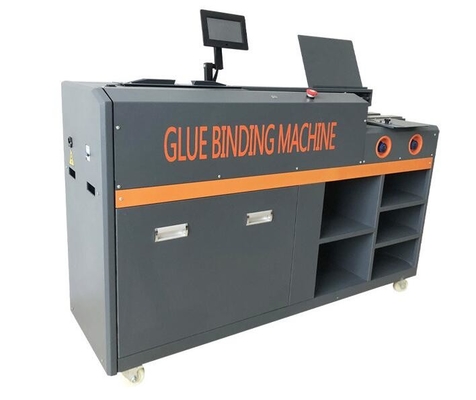 Touch Screen A3 A4 Automatic Glue Binding Machine 60mm Bind Thickness