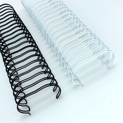 Binding Twin Wire Spiral Notebook Wire Double Metal Spiral Coil 0.8mm Thick