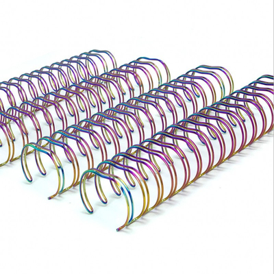 Twin Loop Wire O Ring Book Metal Binding Coil 0.8mm Thick