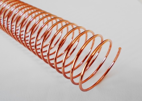 32mm Pitch 4:1 Metal Spiral Binding Coils Electroplated Single Loop