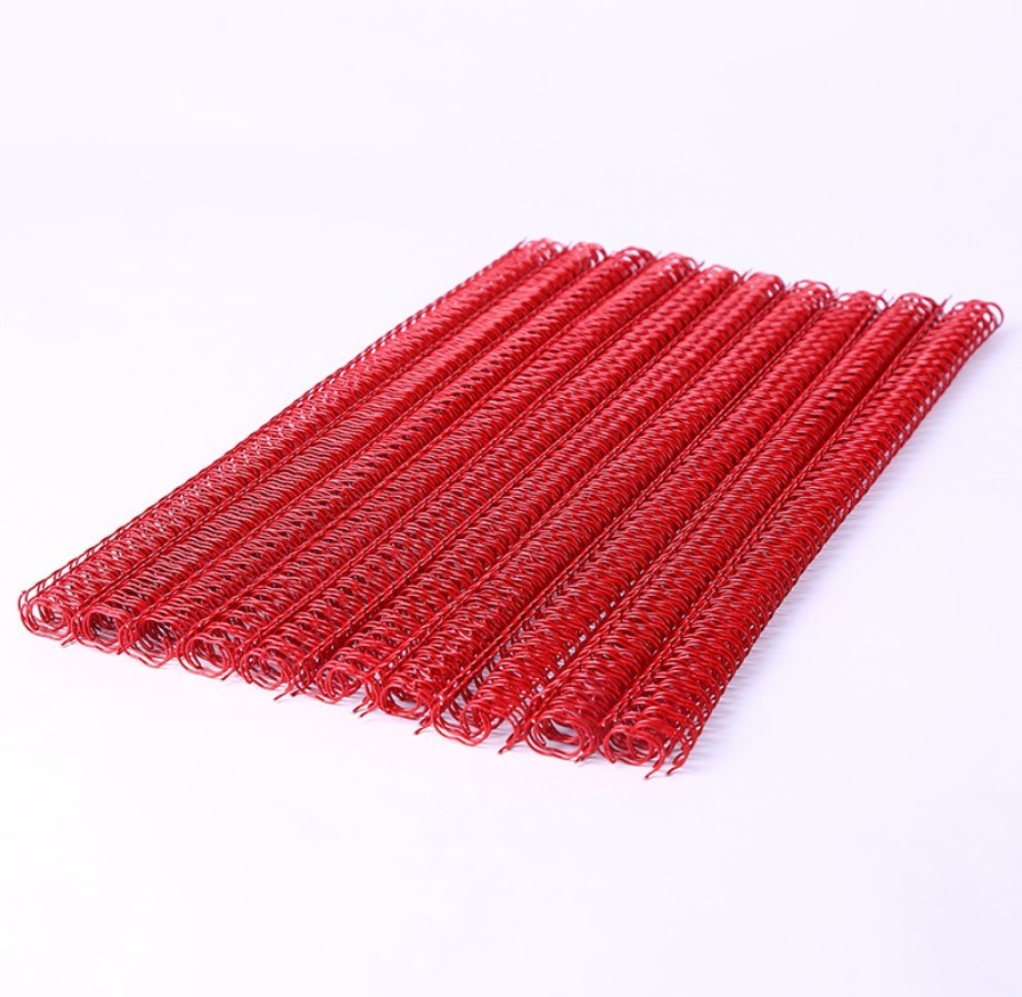 Commercial A4 Letter Cinch Spiral Binding Wires , Electroplated Double Loop Wire