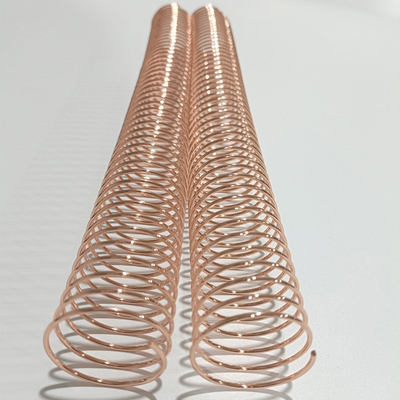 Rose Gold Metal Coil Binding Spiral 7/8'' Single Loop For Books NanBo