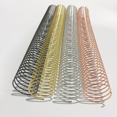 1 1/2'' Colored Wire Spiral Binding Coil , Stationery Steel Spiral Binding
