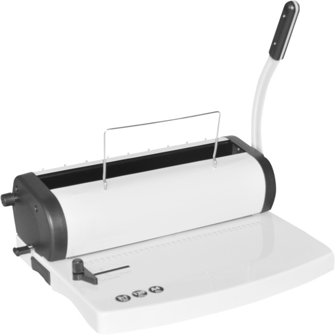 Double Wire 4X4mm Electric Coil Binding Machine , NanBo Spiral Coil Binding Machine